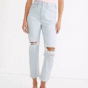 Madewell The Momjean in Harman Wash: Raw-Hem Edition